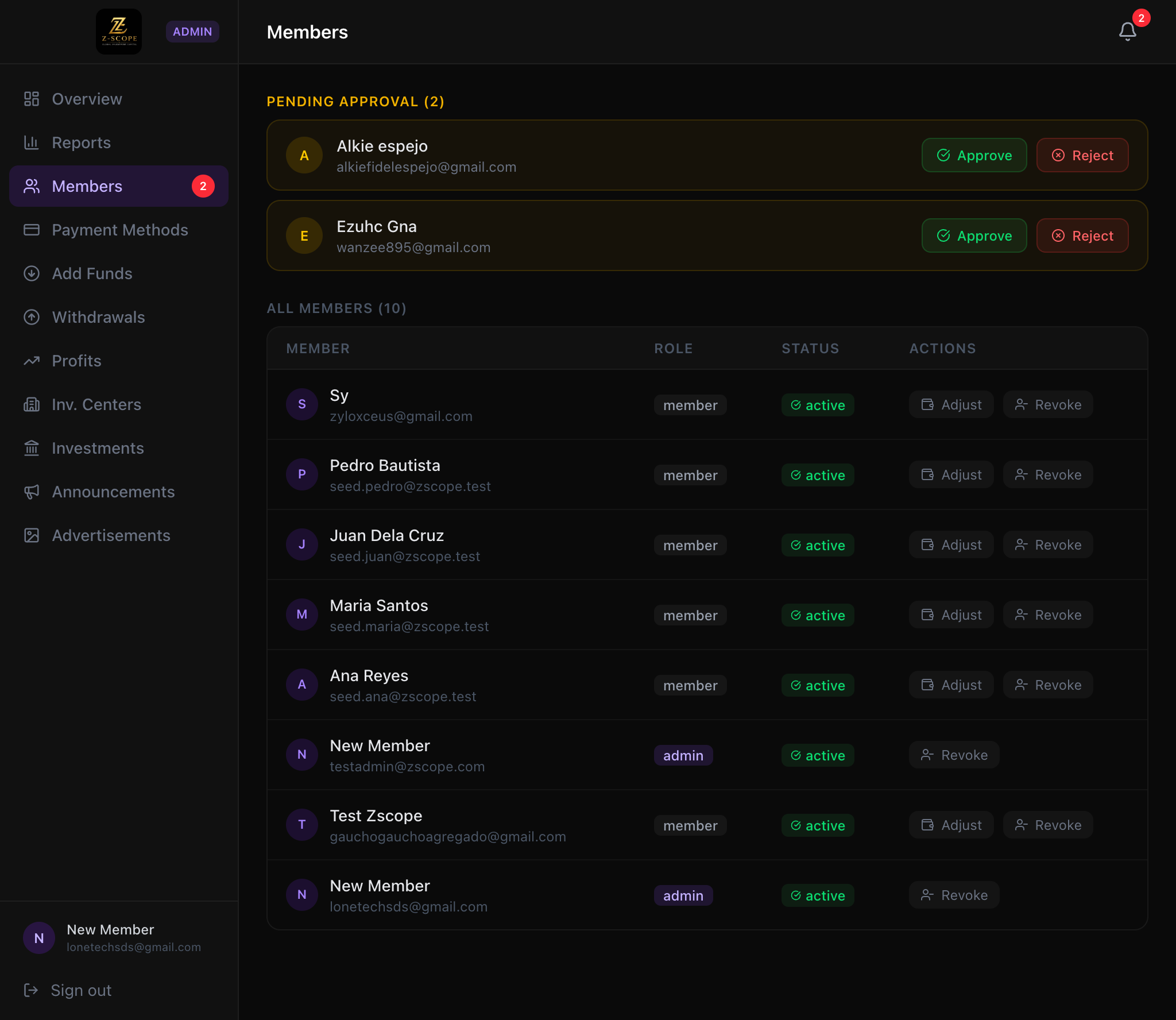 Cash flow management login