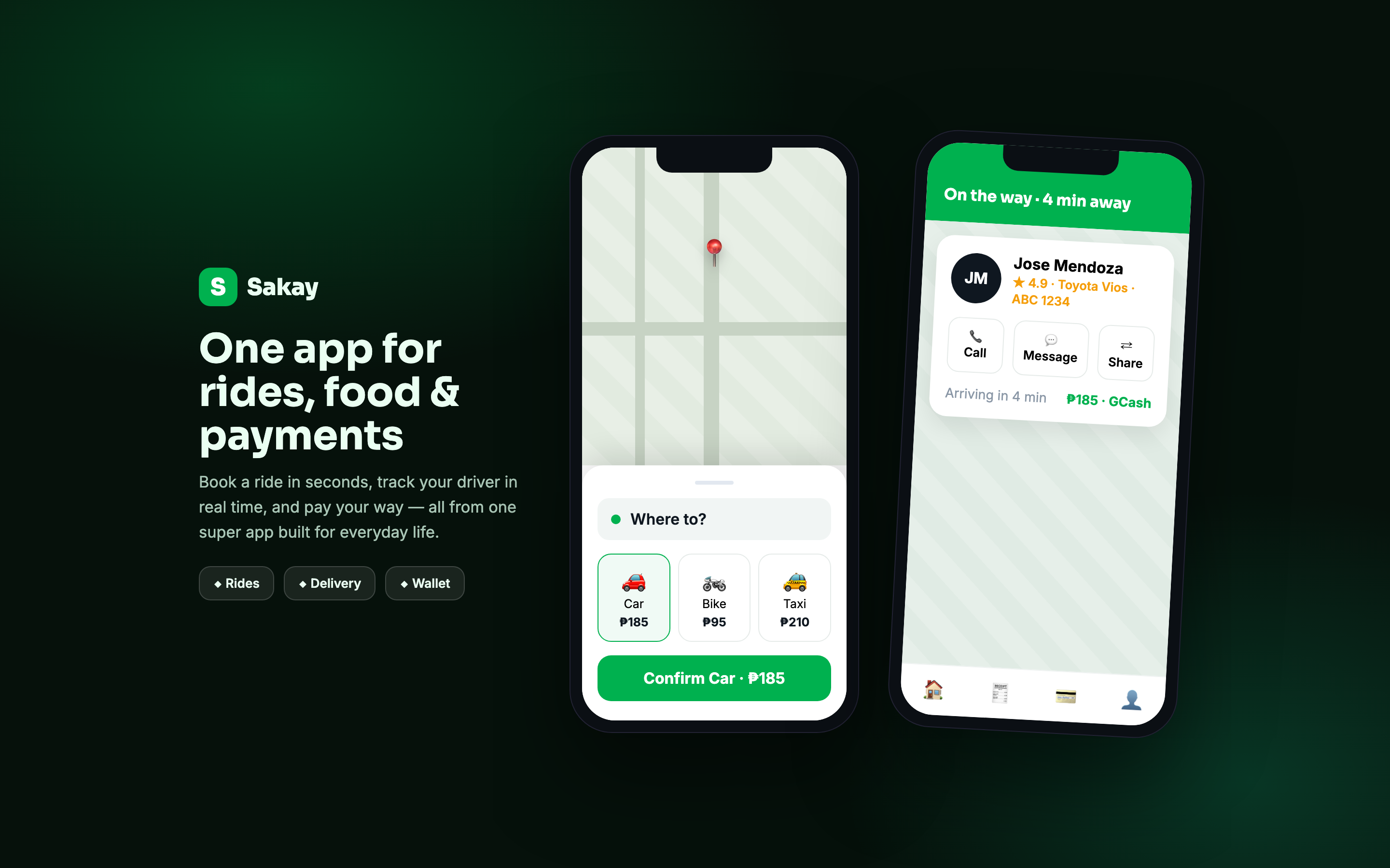 Sakay ride hailing and delivery super app