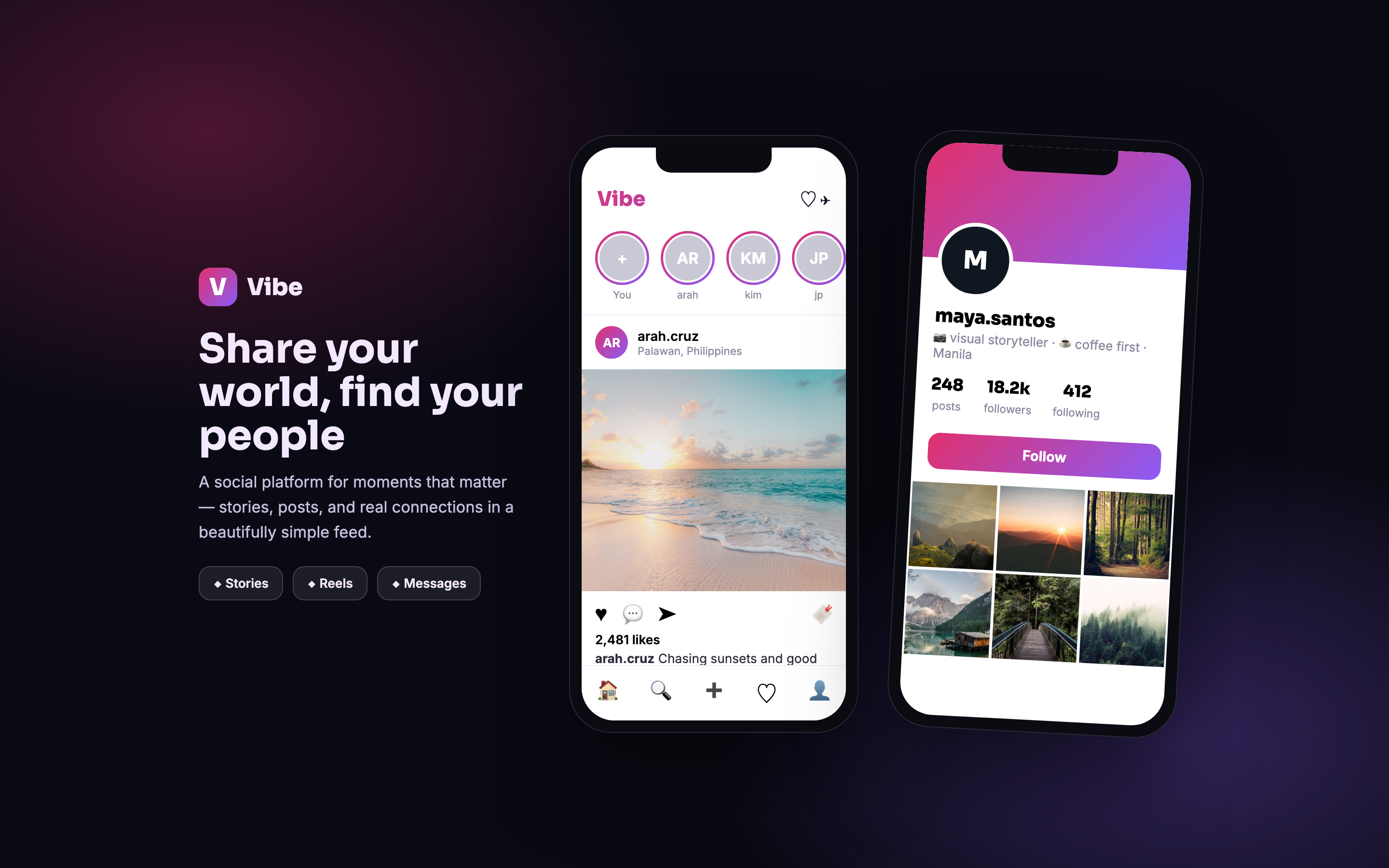 Vibe social media platform app